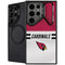 NFL Arizona Cardinals White Striped Galaxy S25 Ultra Kickstand Case